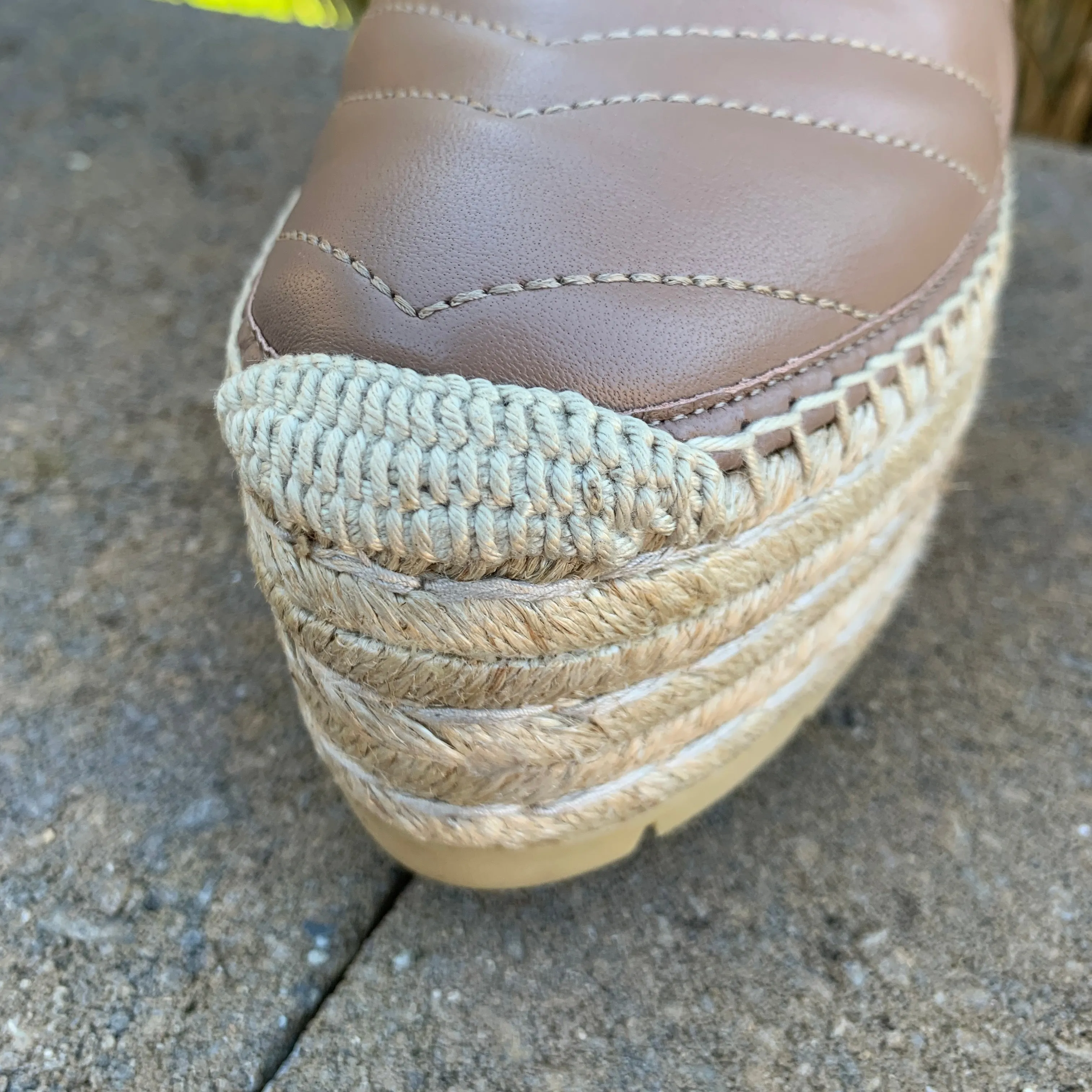 Gucci GG Pilar 50 Raffia And Leather Espadrilles in Porcelain Rose