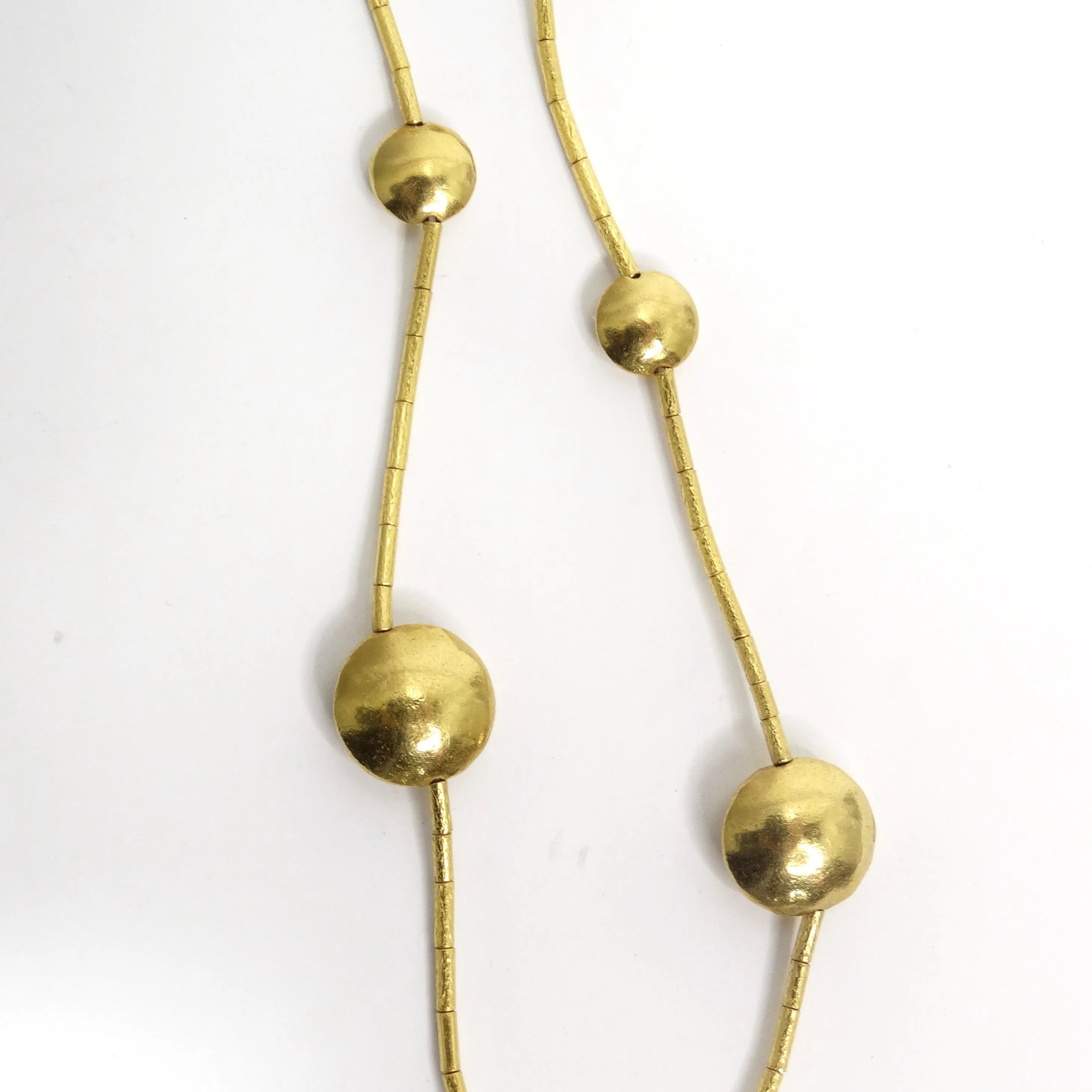 Gurhan 22k Gold Ruby Lentil Necklace