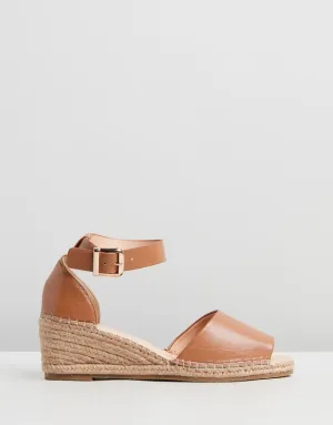 Human Premium Shoes Helene Leather Espadrille Wedge