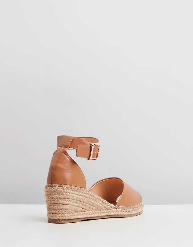 Human Premium Shoes Helene Leather Espadrille Wedge