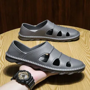INSTOCK-Slippers for men non-slip beach sandals soft bottom
