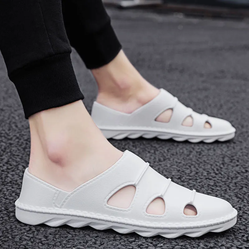 INSTOCK-Slippers for men non-slip beach sandals soft bottom