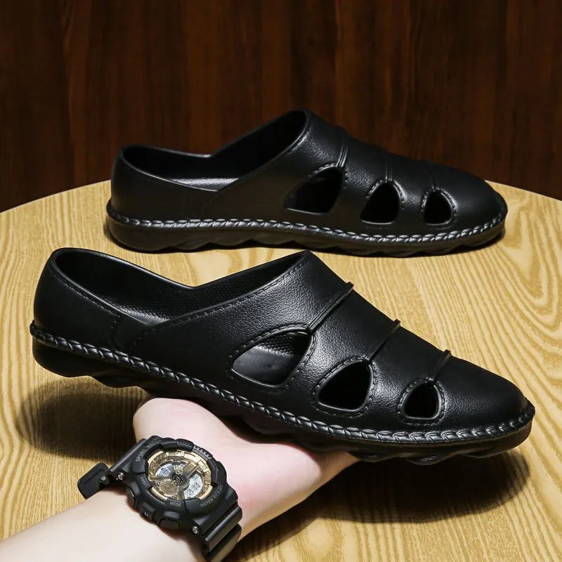 INSTOCK-Slippers for men non-slip beach sandals soft bottom