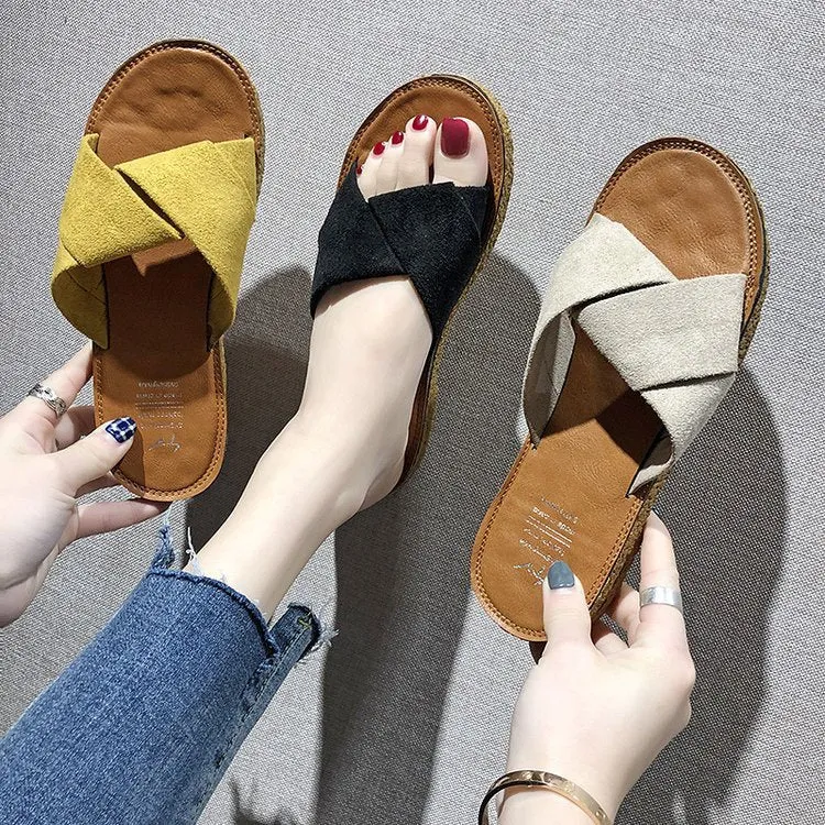 INSTOCK- Slippers for women summer Korean style women's shoes