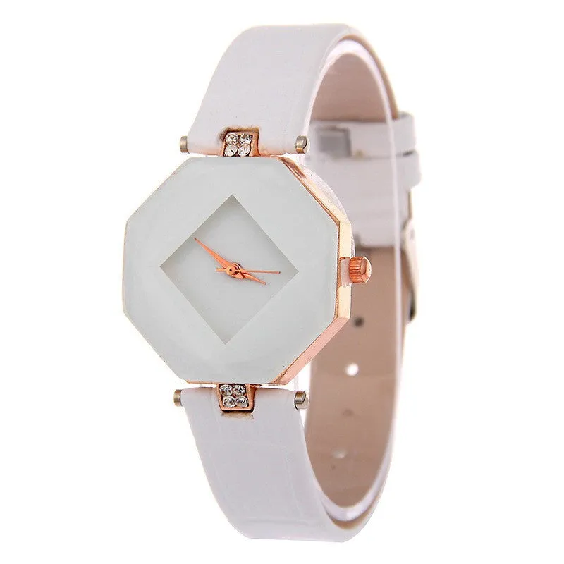 Jewel Gem Geometry Quartz Wristwatches