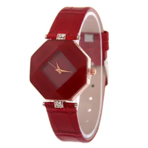 Jewel Gem Geometry Quartz Wristwatches