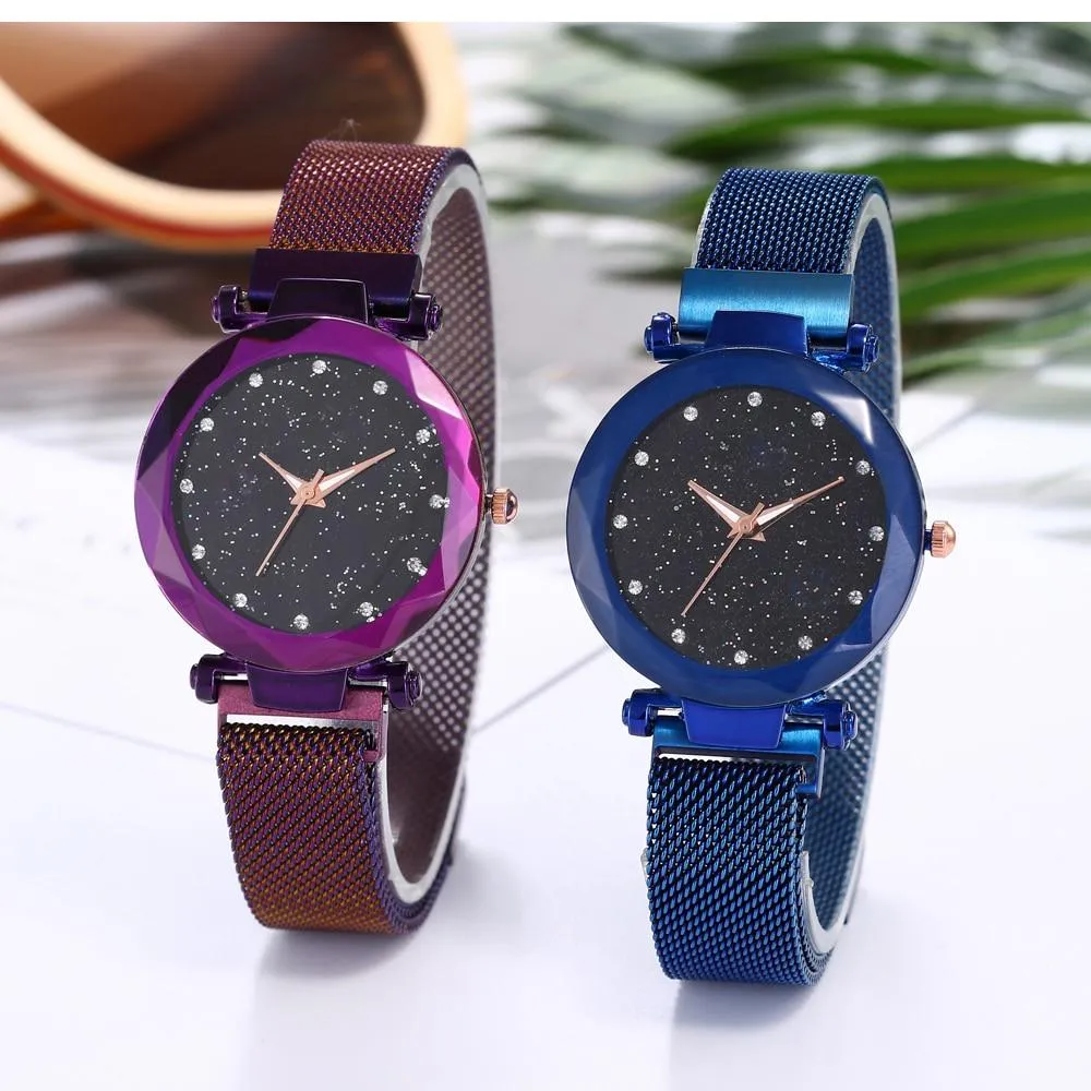 Jollynova - Magnet Starry Sky Women Quartz Watch