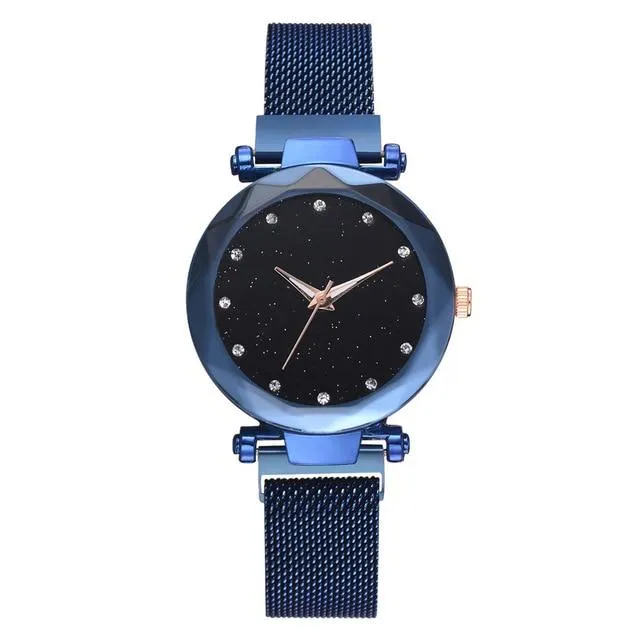 Jollynova - Magnet Starry Sky Women Quartz Watch