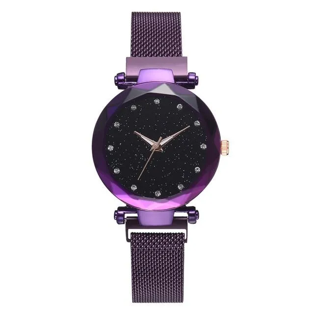 Jollynova - Magnet Starry Sky Women Quartz Watch