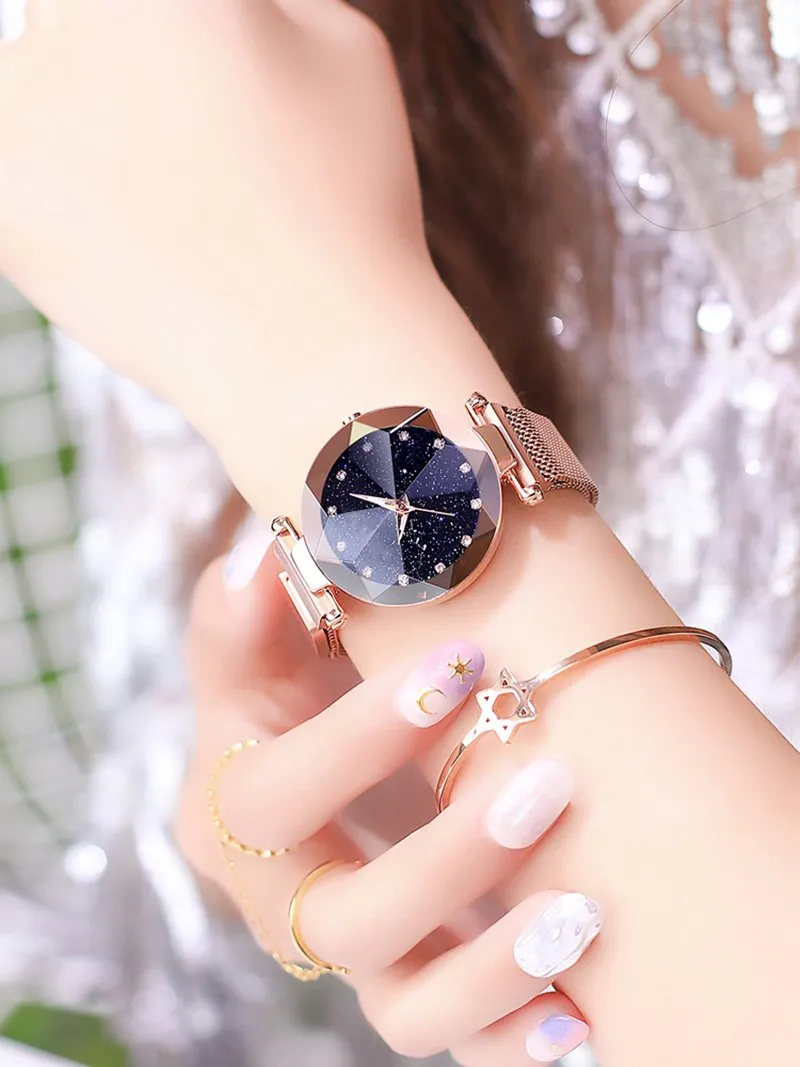 Jollynova - Magnet Starry Sky Women Quartz Watch