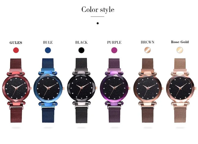 Jollynova - Magnet Starry Sky Women Quartz Watch