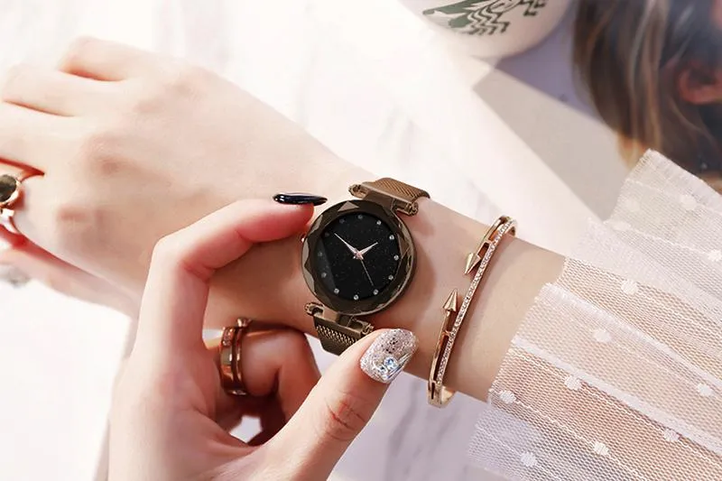 Jollynova - Magnet Starry Sky Women Quartz Watch
