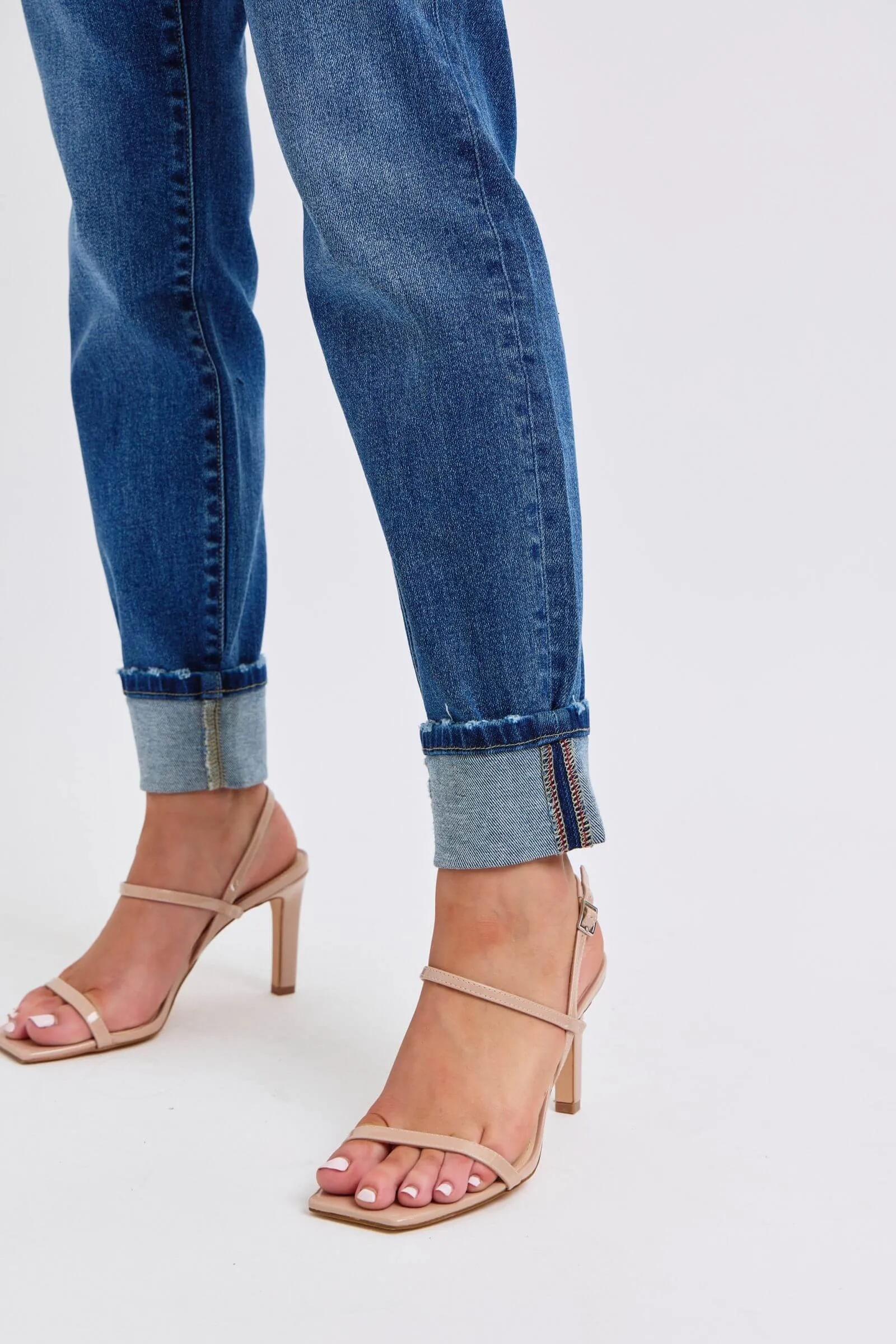 Judy Blue “Retro Revival” Mid Rise Cuffed Boyfriend Jeans