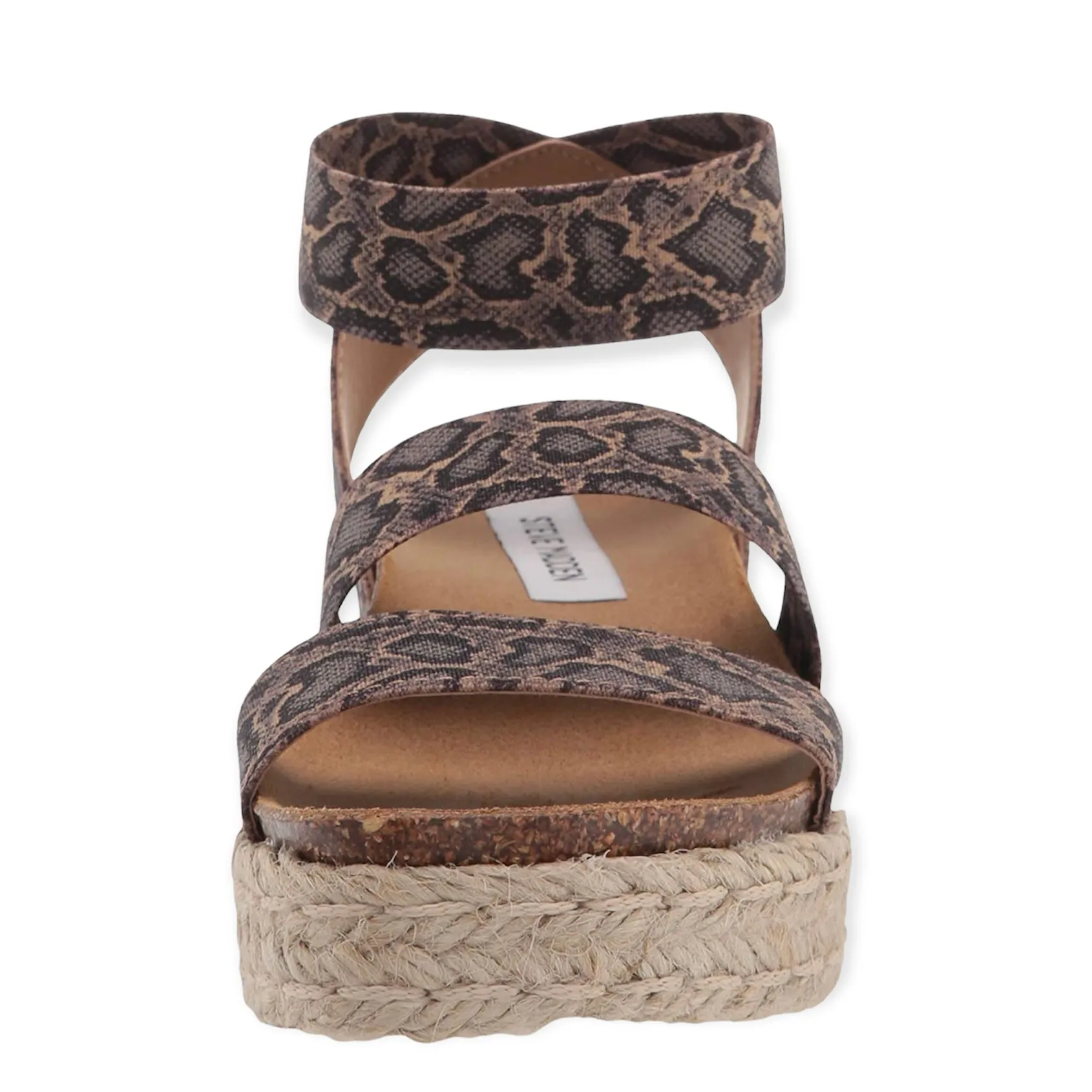 KIMMIE Espadrille Flatform Heel Double Strap Sandals