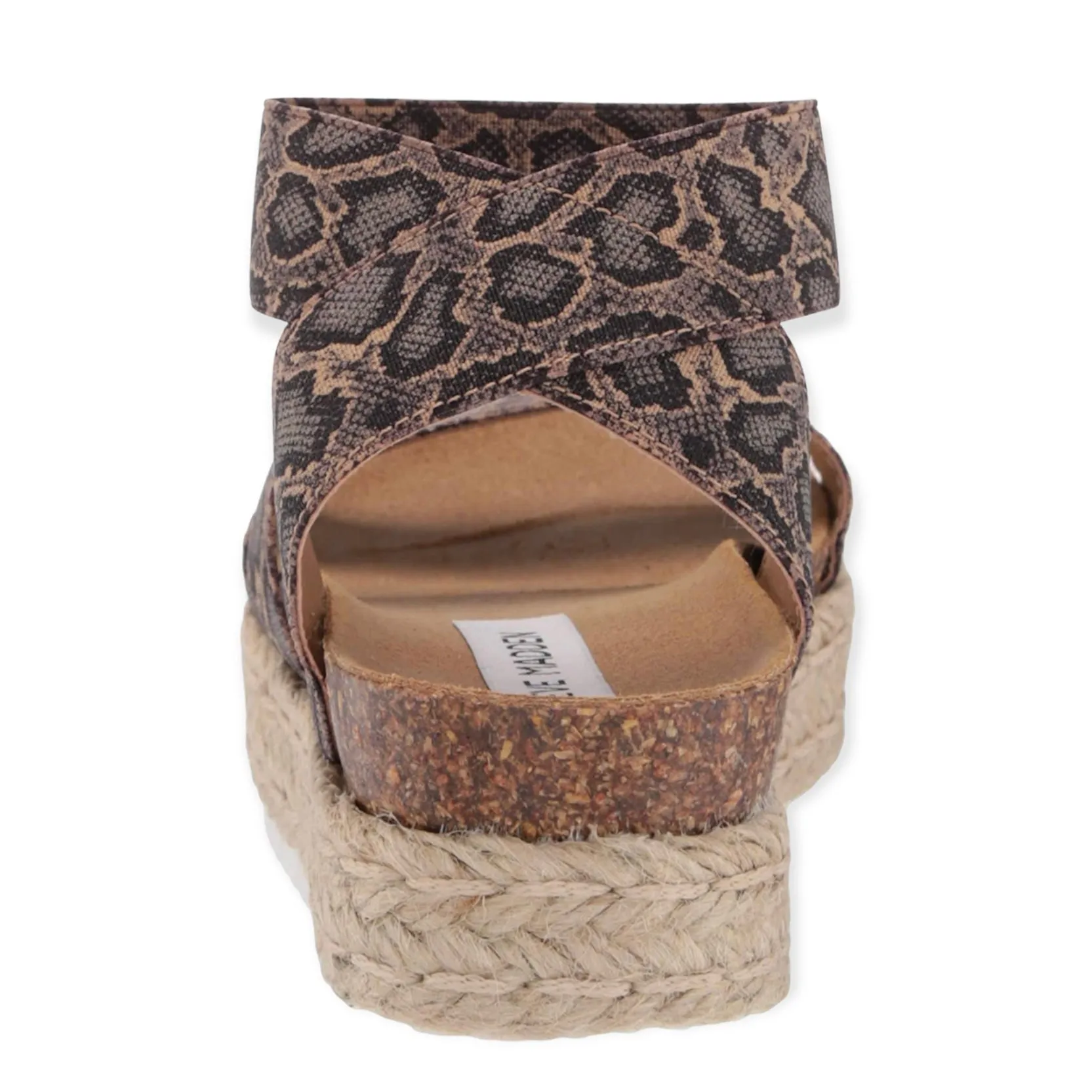 KIMMIE Espadrille Flatform Heel Double Strap Sandals