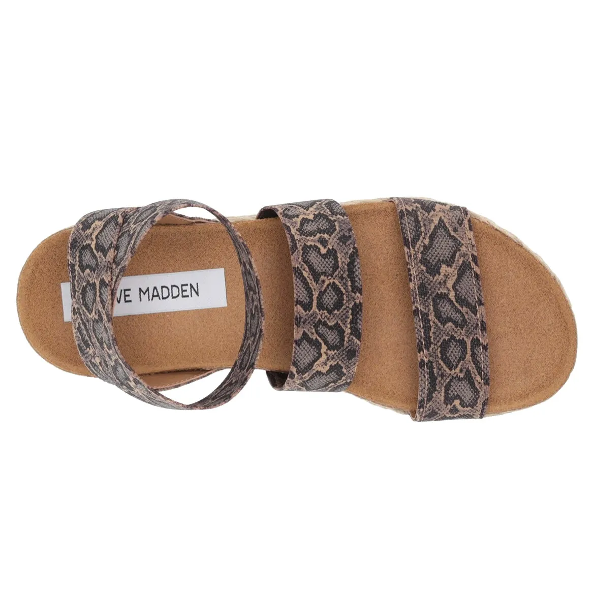 KIMMIE Espadrille Flatform Heel Double Strap Sandals
