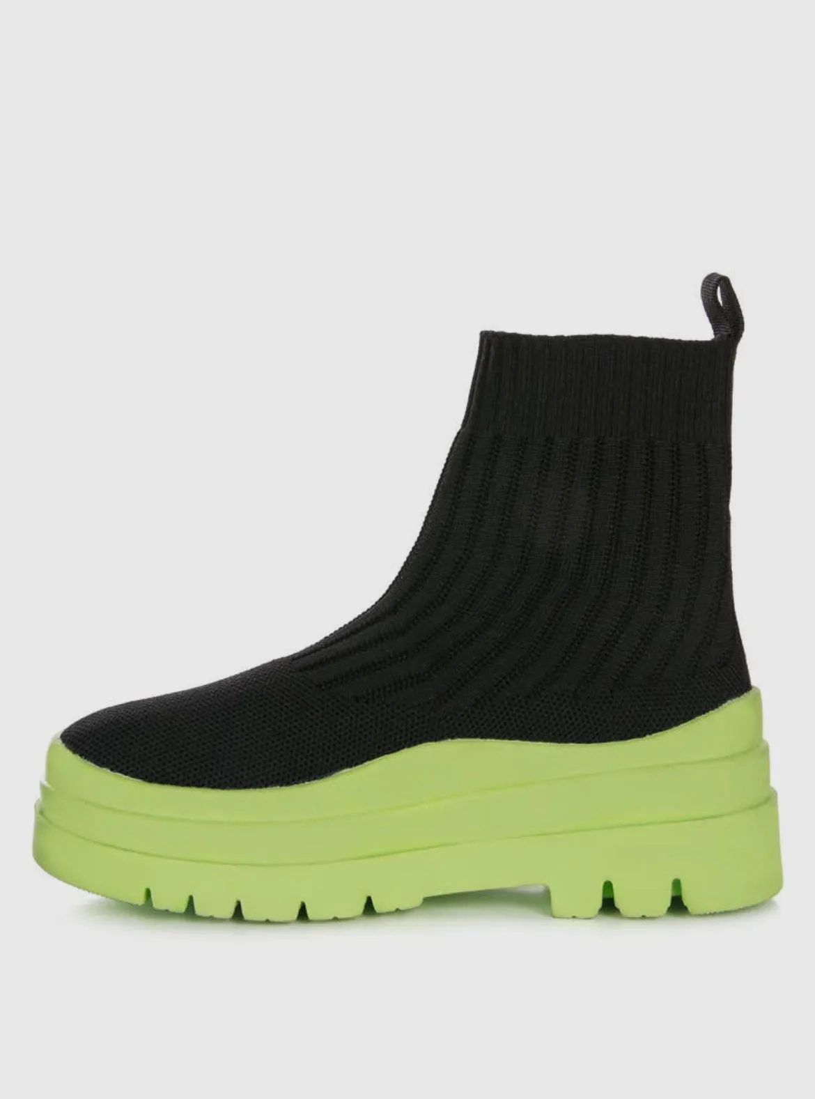 Knitted platform boots Women