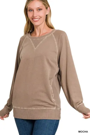 Lake Nights Long Sleeve Sweater in mocha S-3XL * on sale