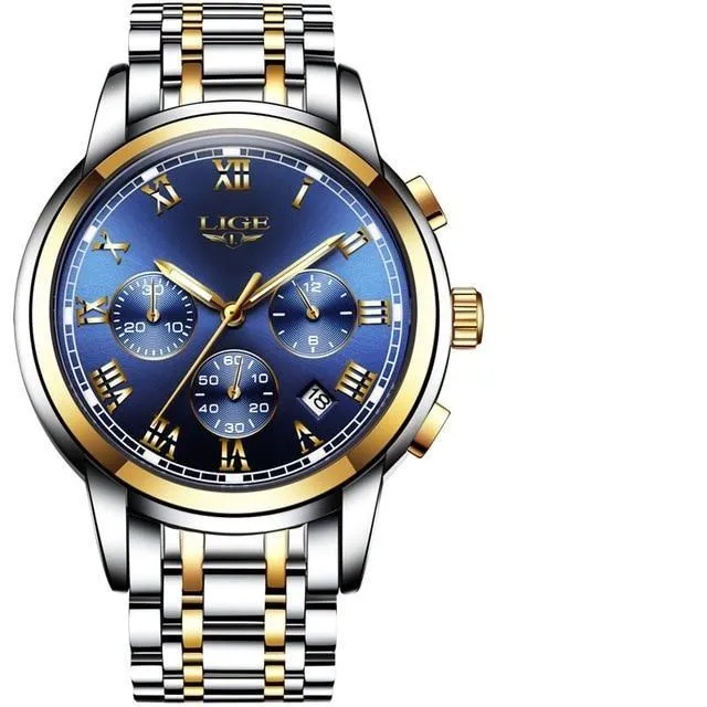 LG9810 - Sport Chronograph Waterproof Full Steel Quartz Watch