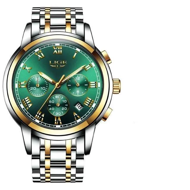 LG9810 - Sport Chronograph Waterproof Full Steel Quartz Watch