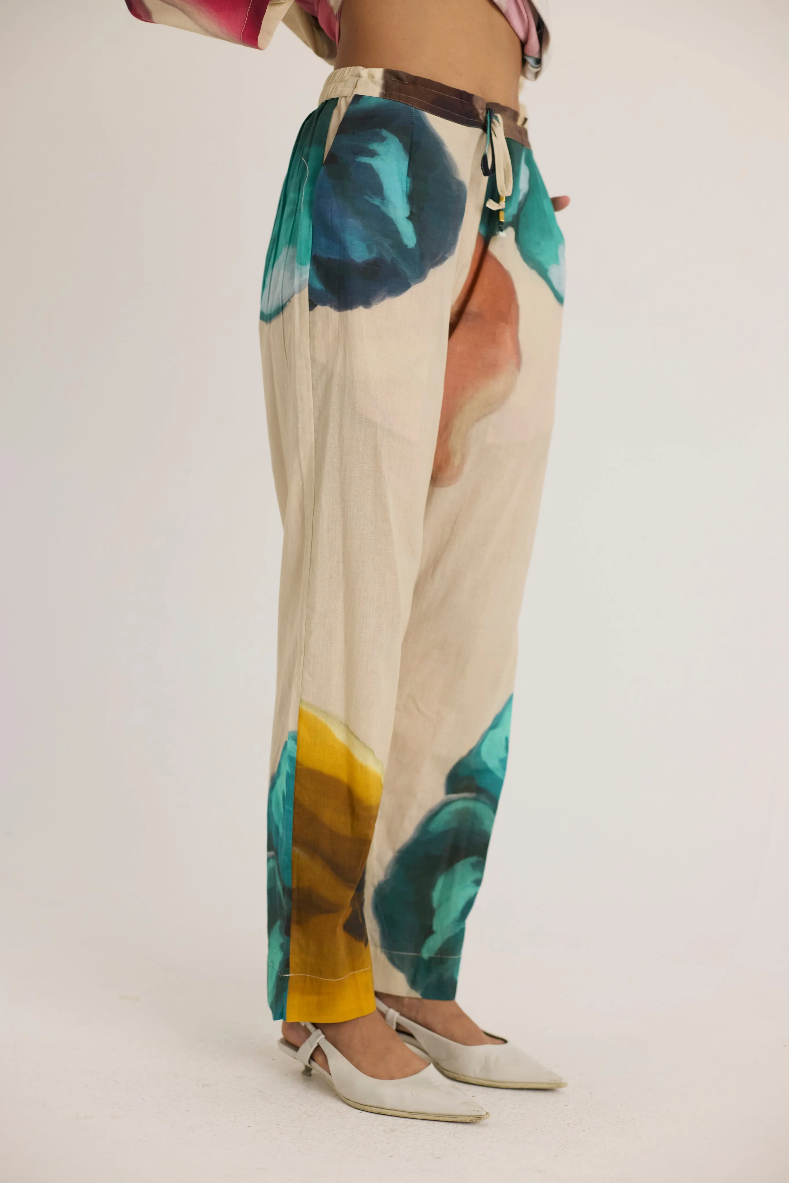 Lila Cotton Short Kurta Set