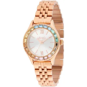 Liu Jo Casual Season watch 30mm silver quartz steel finish pvd gold pink tlj2195