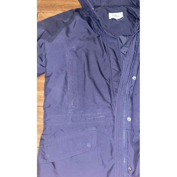 LL Bean Womens Winter Puffer Jacket Thinsulate Insulation Used