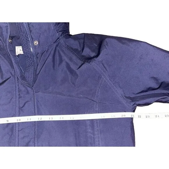 LL Bean Womens Winter Puffer Jacket Thinsulate Insulation Used