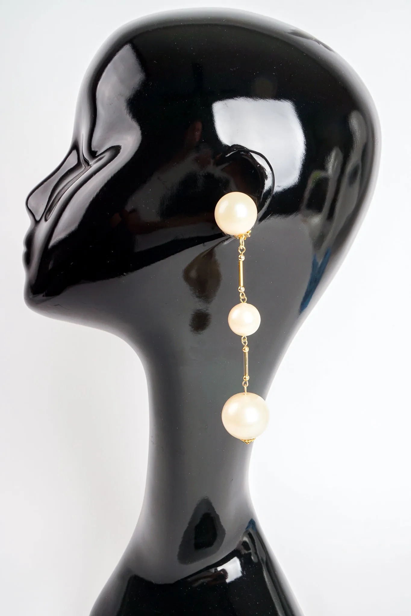 Long Pearl Drop Earrings