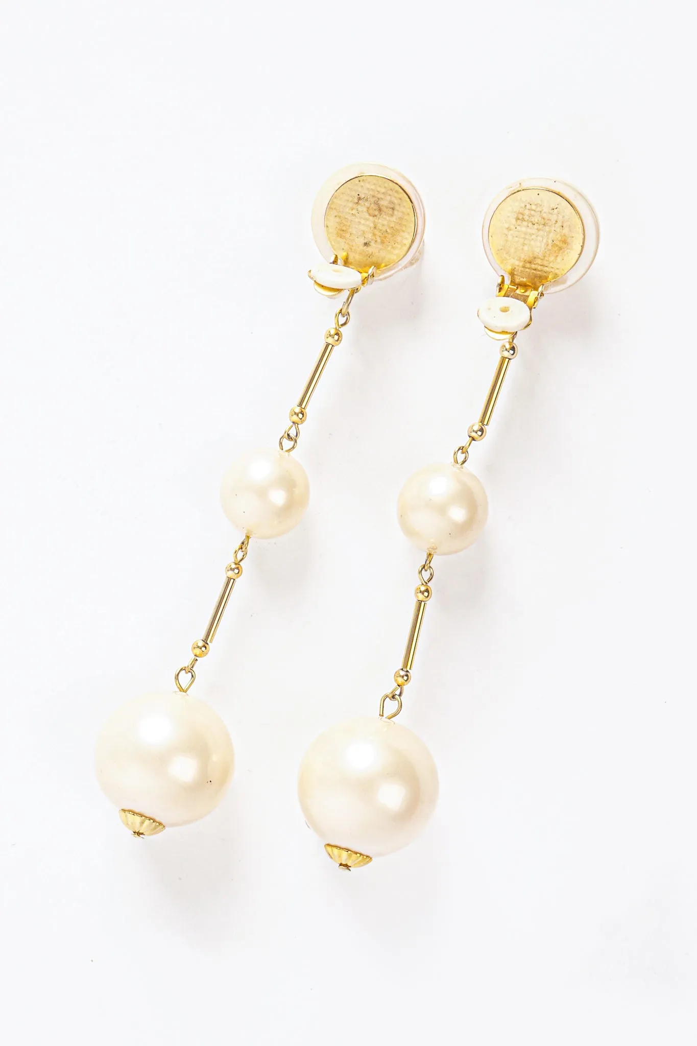 Long Pearl Drop Earrings