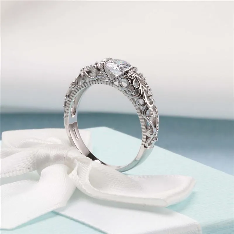 Lora Sterling Silver CZ Ring