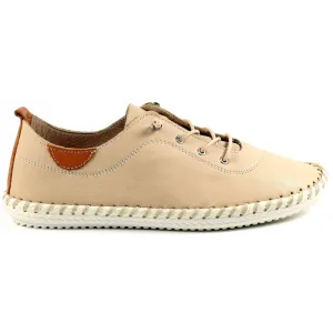 Lunar St Ives Beige Leather Shoes