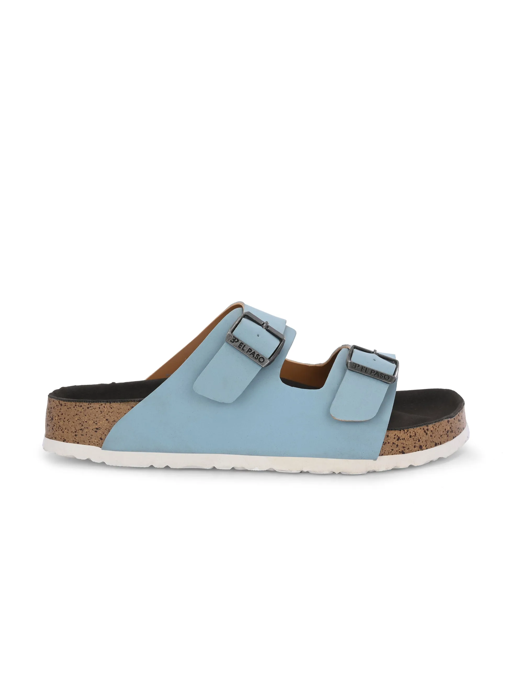 Luxurious Camel Leather Double-Strap Sandal For Women