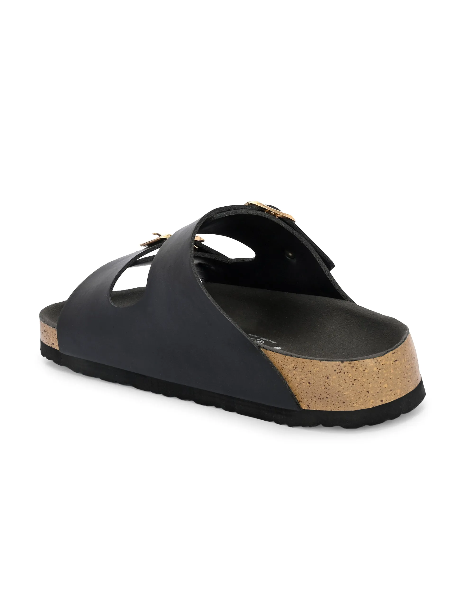 Luxurious Camel Leather Double-Strap Sandal For Women