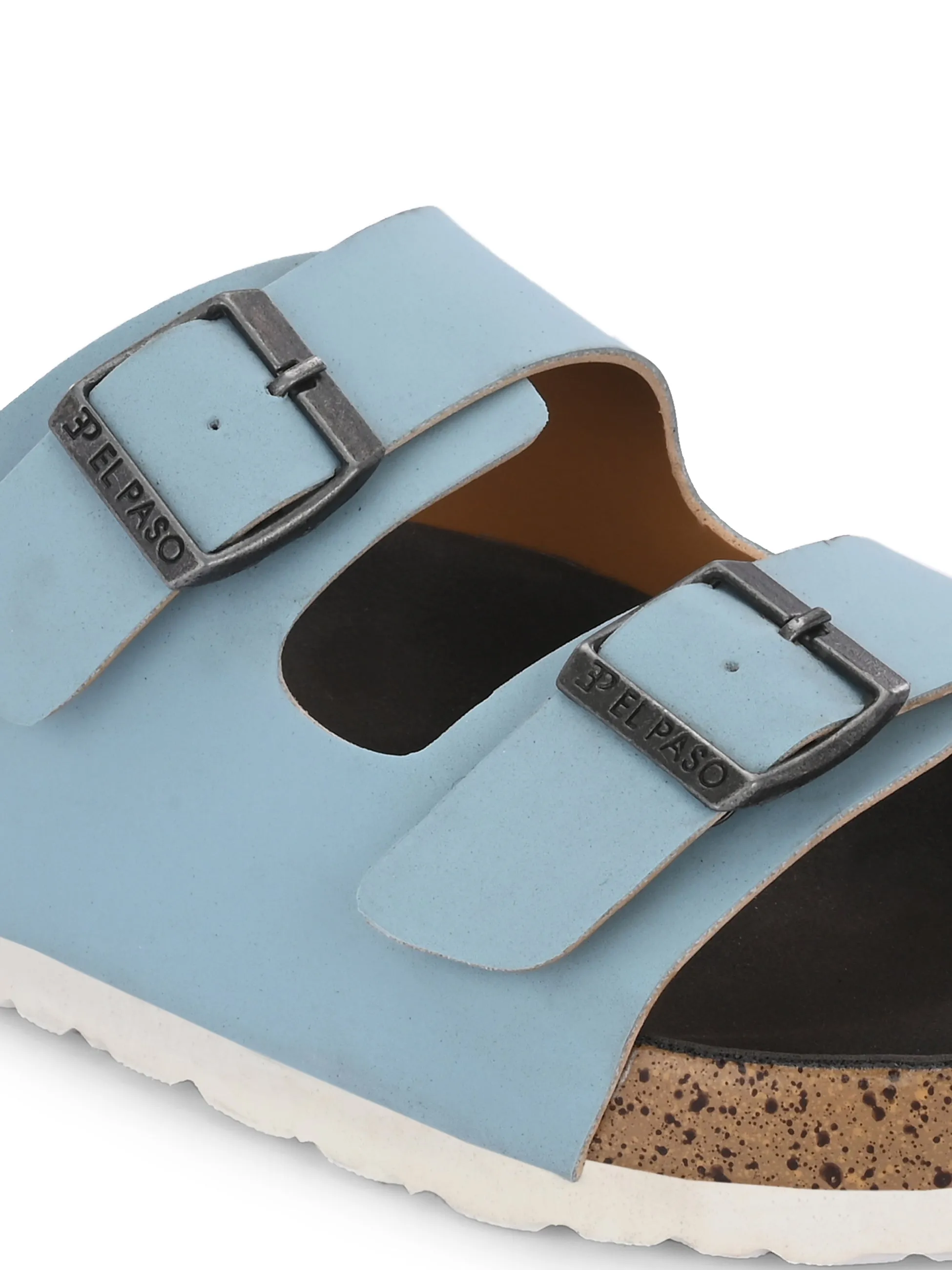 Luxurious Camel Leather Double-Strap Sandal For Women