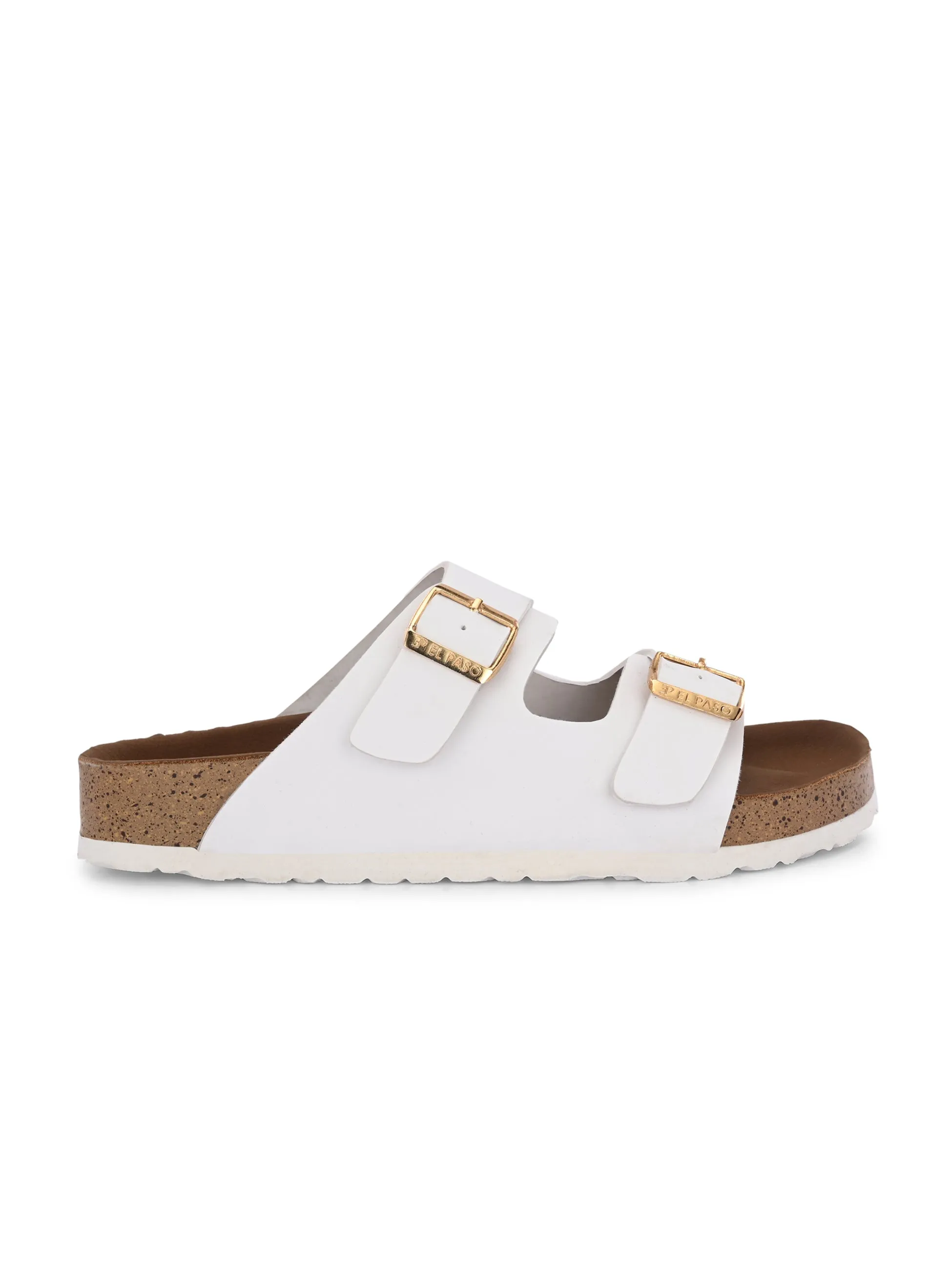Luxurious Camel Leather Double-Strap Sandal For Women