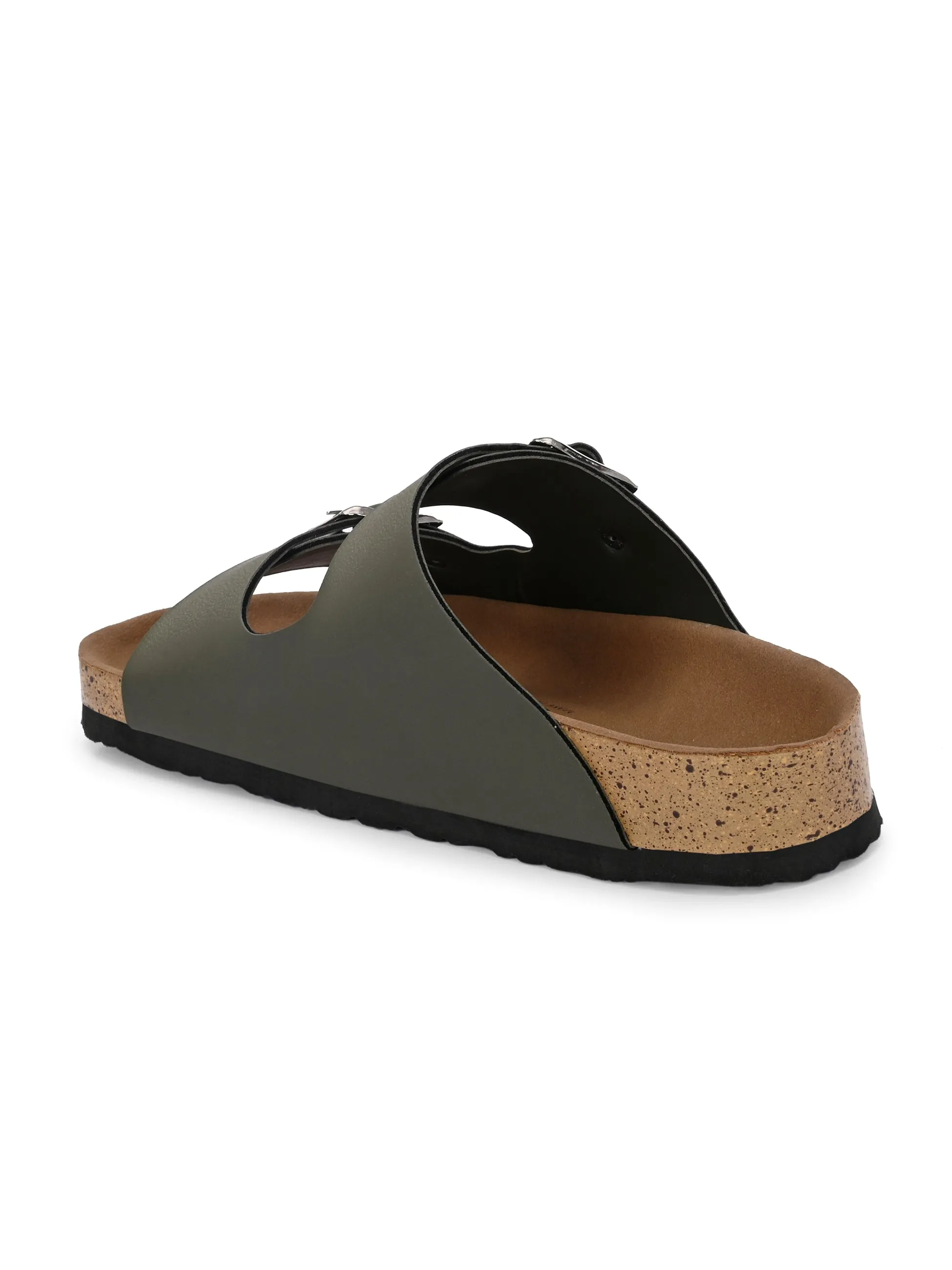 Luxurious Camel Leather Double-Strap Sandal For Women