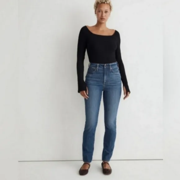 MADEWELL HIGH RISE CURVY PERFECT VINTAGE JEANS