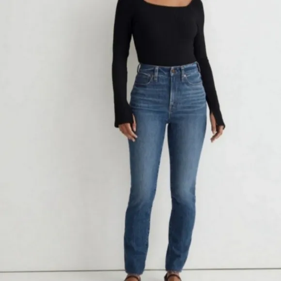 MADEWELL HIGH RISE CURVY PERFECT VINTAGE JEANS