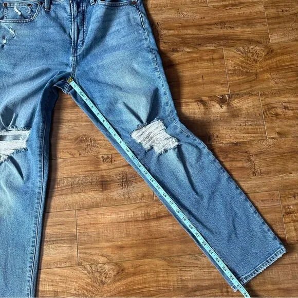 Madewell size 29 The Perfect Vintage Denman Wash Distressed Jeans NC328