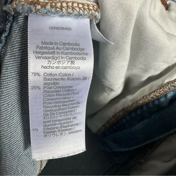 Madewell size 29 The Perfect Vintage Denman Wash Distressed Jeans NC328