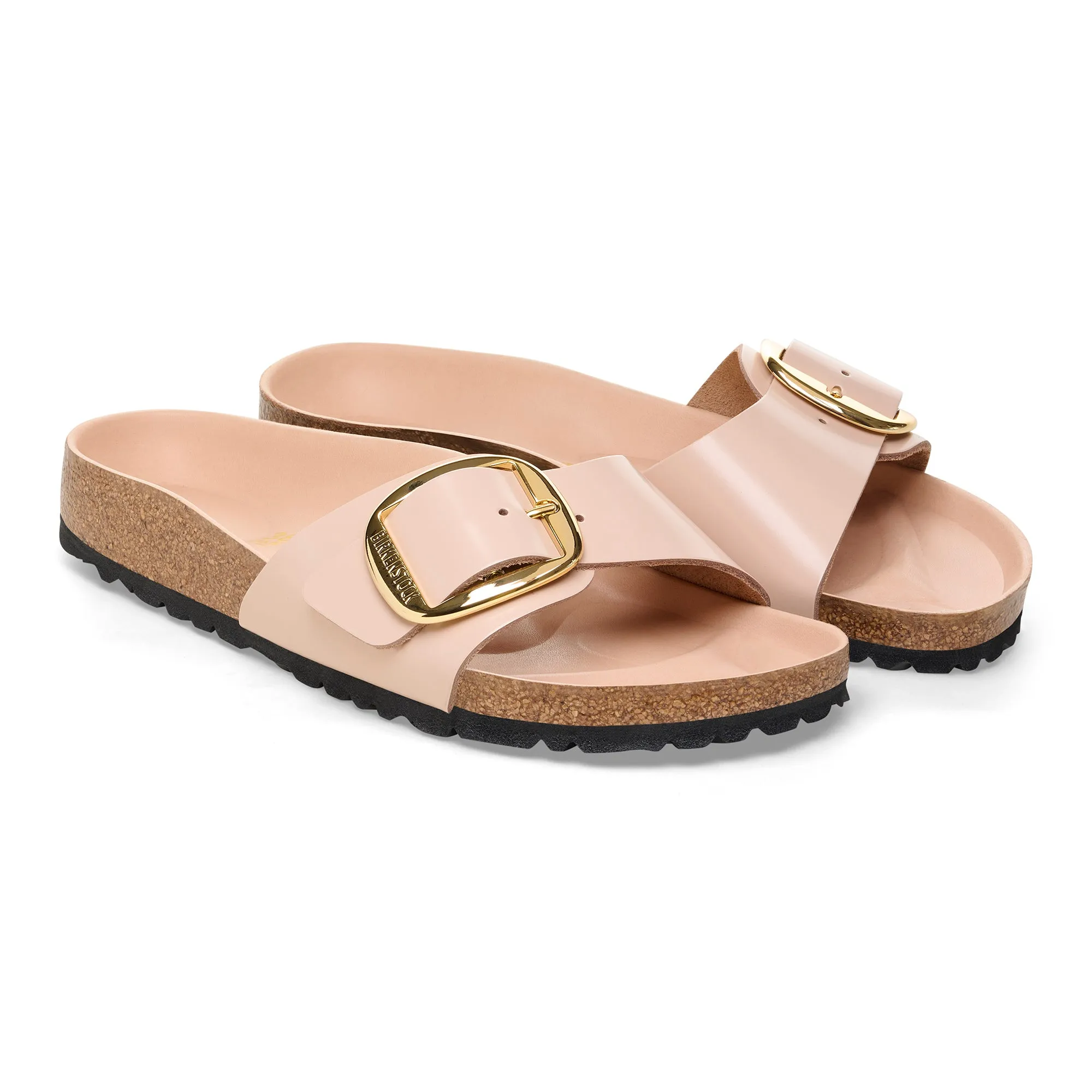 Madrid Big Buckle (High Shine New Beige)