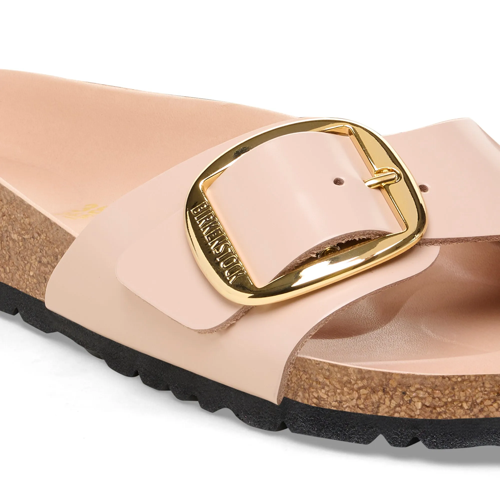 Madrid Big Buckle (High Shine New Beige)