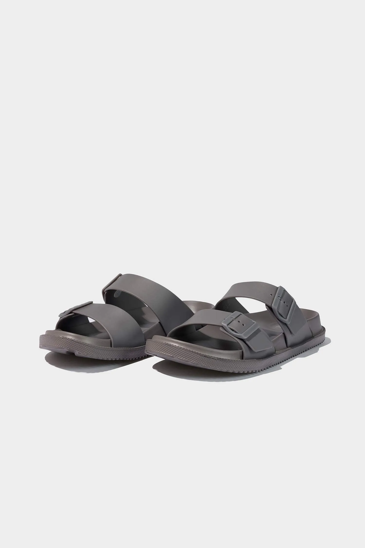 Man Flat Sole Double Band Eva Slippers