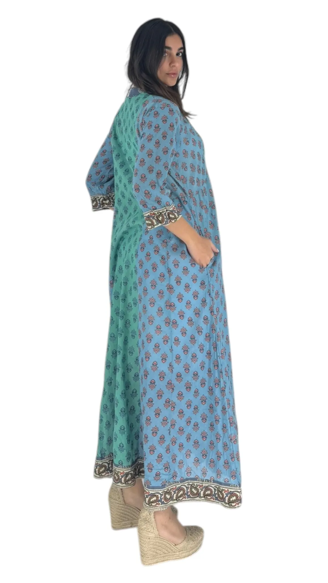 Mariela blue/green dress