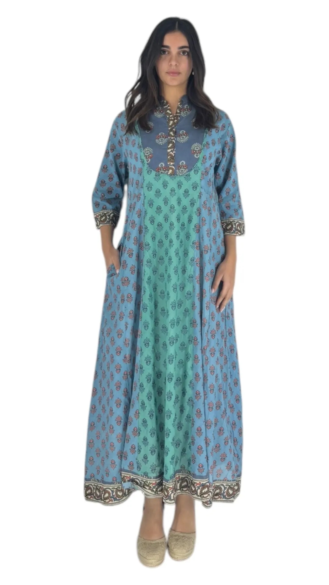 Mariela blue/green dress
