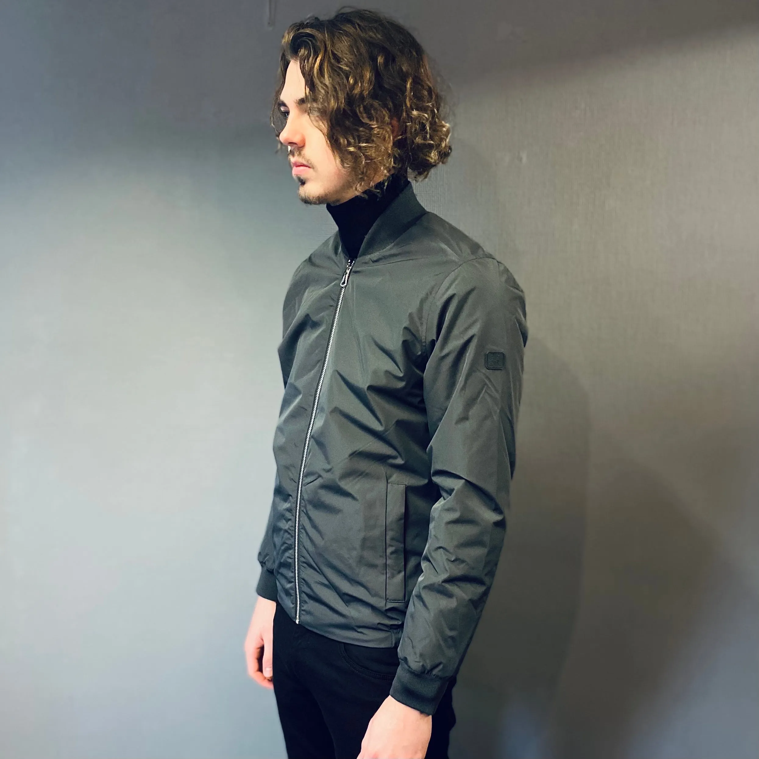 Matinique Broome Waterproof Steel Grey Bomber Jacket