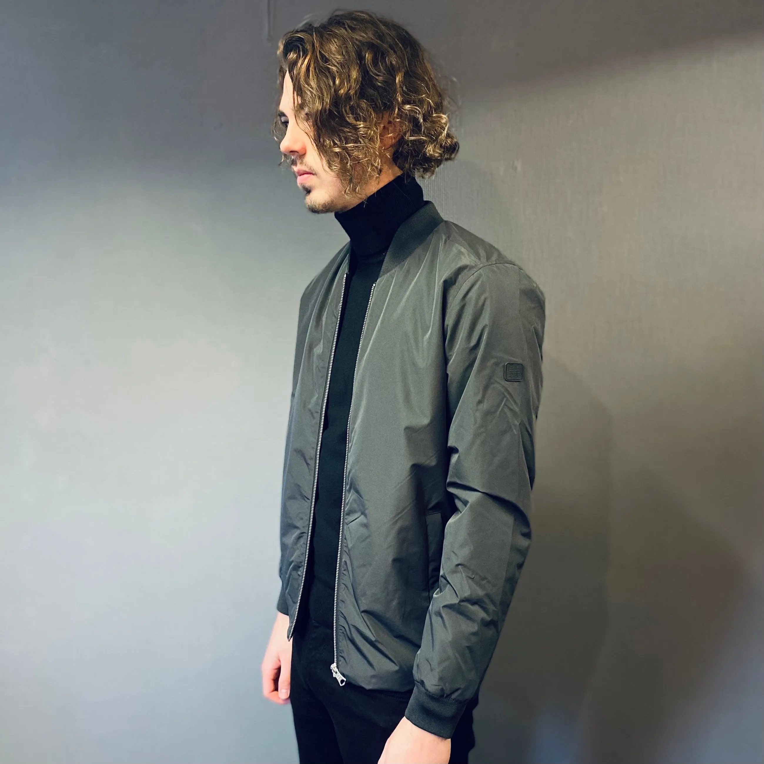 Matinique Broome Waterproof Steel Grey Bomber Jacket