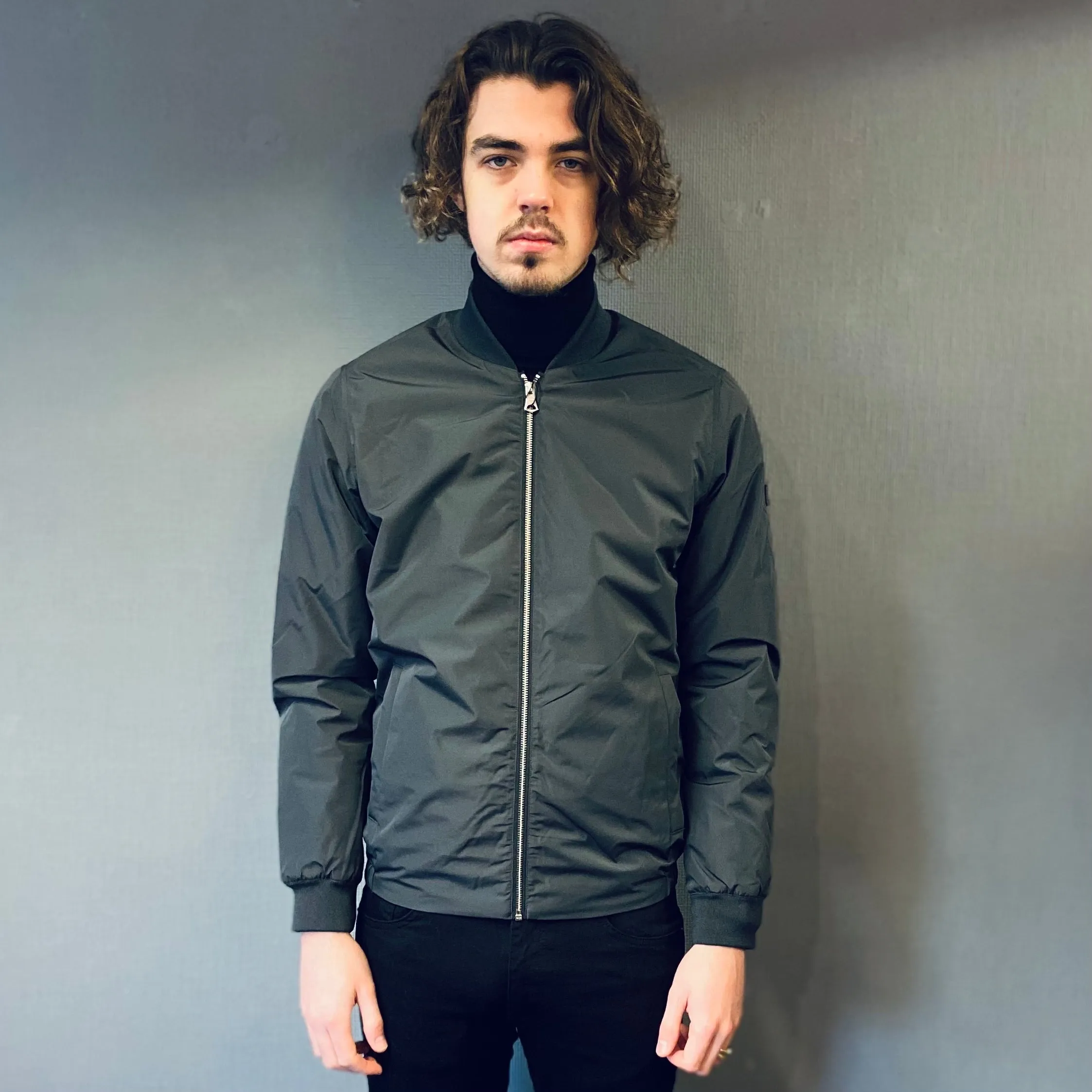 Matinique Broome Waterproof Steel Grey Bomber Jacket