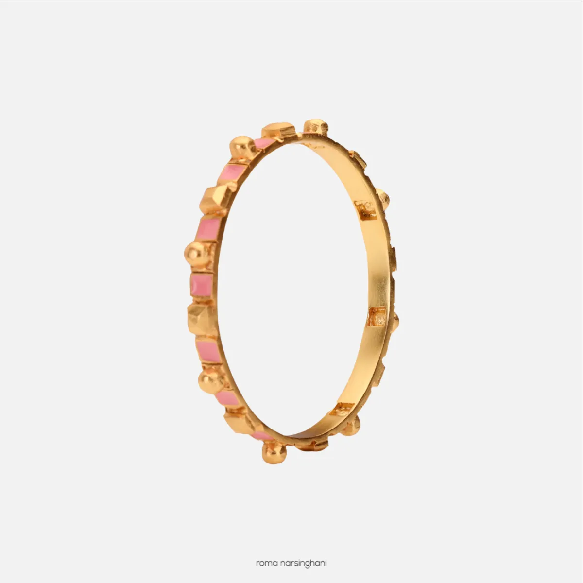 Meena Bangle in English Pink